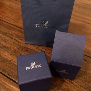 Swarovski ring box and bag
